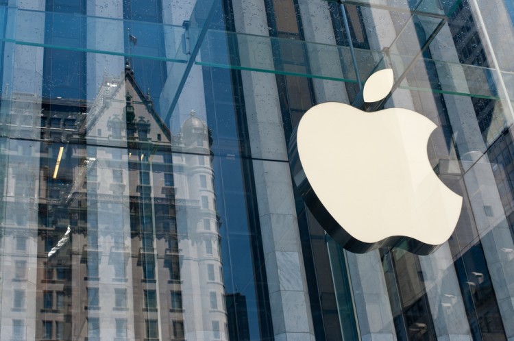 Apple Inc. (NASDAQ:AAPL), Logo, Sign on a building, brand, company, architecture