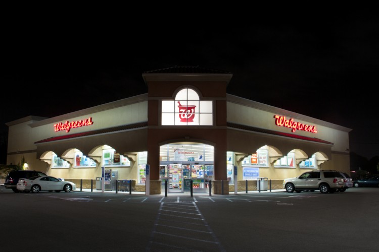 Walgreens Boots Alliance Inc (NASDAQ:WBA), Logo, Sign, Store, Building, Retail Business