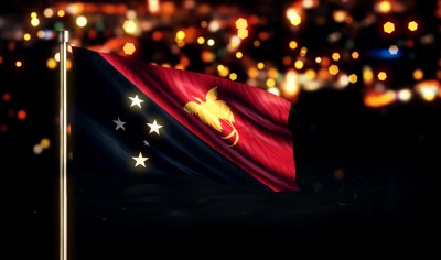 papua, new, port, guinea, shine, town, moresby, flag, anthem, steel, national, travel, guinean, cloth, glowing, yellow, urban,