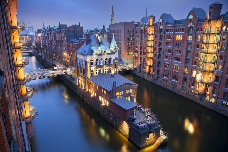 hamburg, street, brick, river, canal, lock, arch, town, no, vibrant, travel, illuminated, 2013, destinations, urban, architectural, history, built, styles, light, germany, old, people, 8 Easiest Developed Countries to Immigrate to
