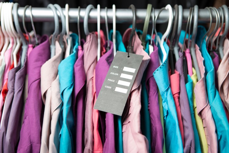 retail, clothing, shirt, expensive, clothes, blank, tag, new, garment, rack, fashion, price, label, dress, jacket, collection, colors, design, colorful, t-shirt, hang, store, hanger,