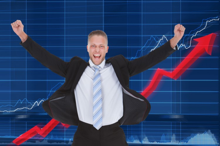 market, bull, fun, invest, entrepreneurship, guy, economy, display, rate, achievement, red, plan, arrow, happiness, adult, success, diagram, male, graphic, data, stock,