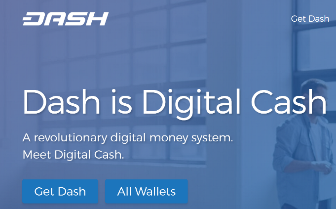 Screenshot from Dash.org