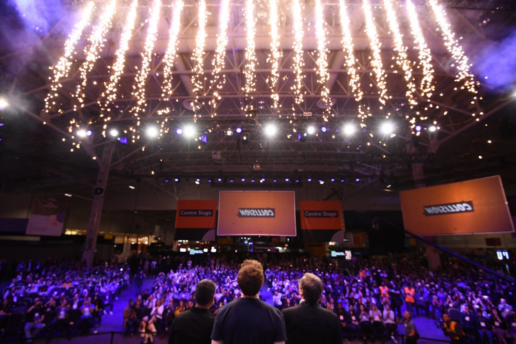 Photo of Collision’s opening session courtesy Stephen McCarthy/Collision via Sportsfile.